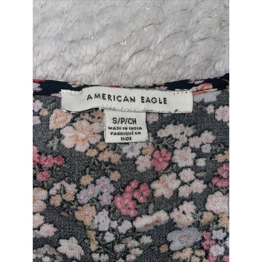 American Eagles Outfitters Beautiful Women Dress Floral Printed V Neck Size S - Picture 6 of 7